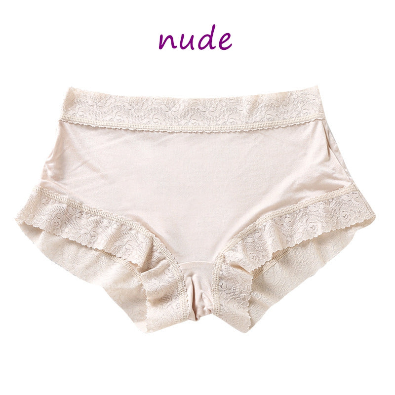 Culotte en soie tricotée pour femme, taille moyenne