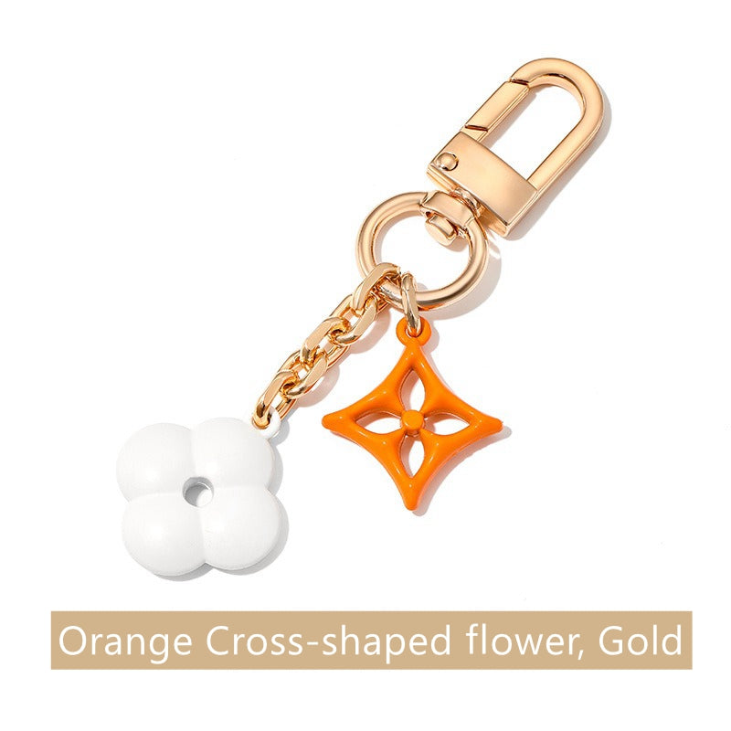 Blooming Flowers Chain Bag Charm/ Keychain