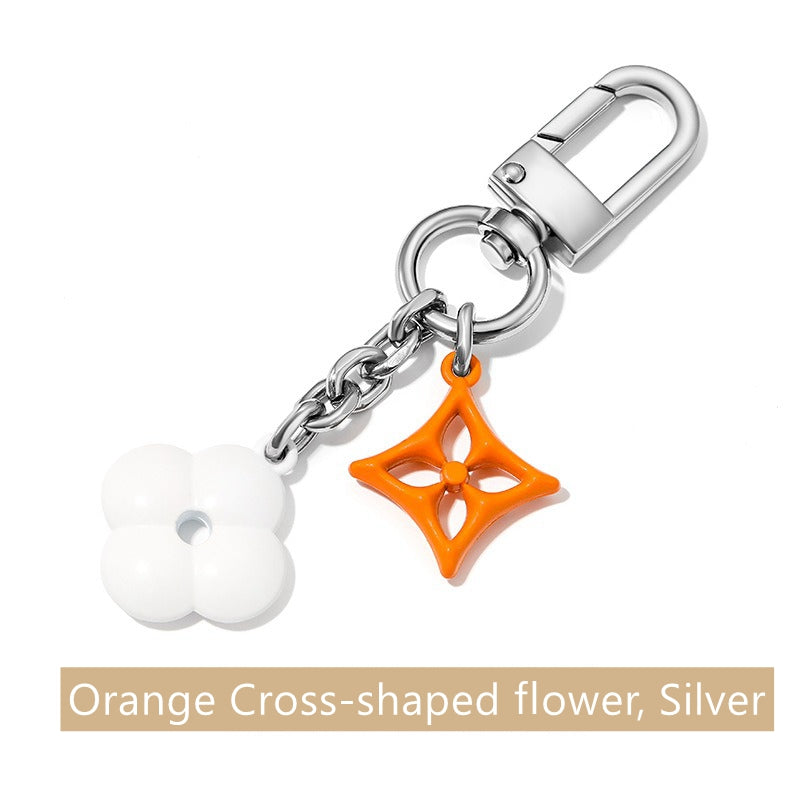Blooming Flowers Chain Bag Charm/ Keychain