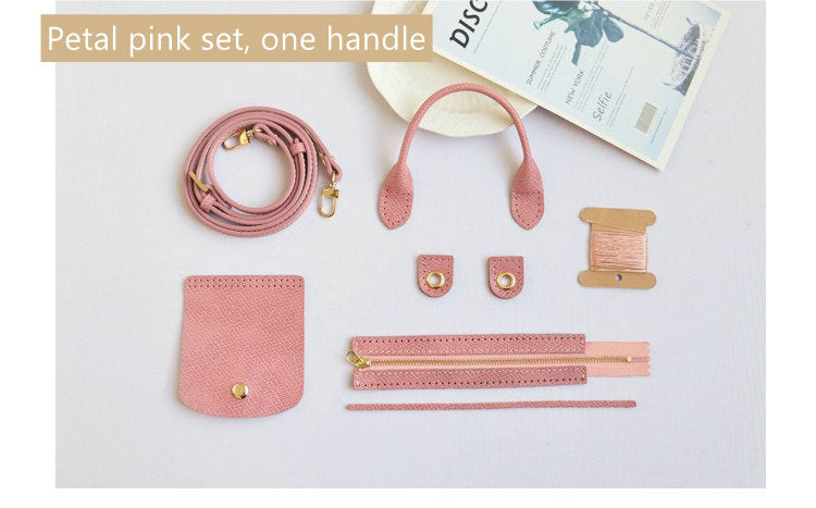 Full grain Leather DIY Kit for Le Pliage Pouch