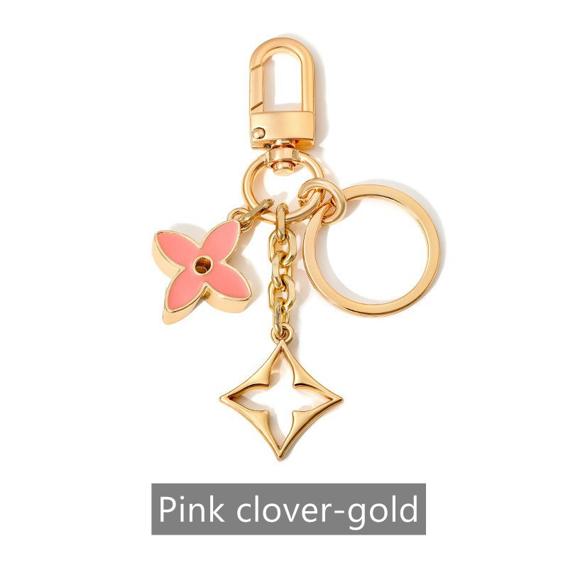 Blooming Flowers Chain Bag Charm/ Keychain