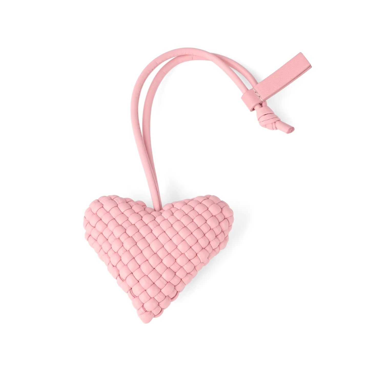 BV Leather Woven Dog Charm