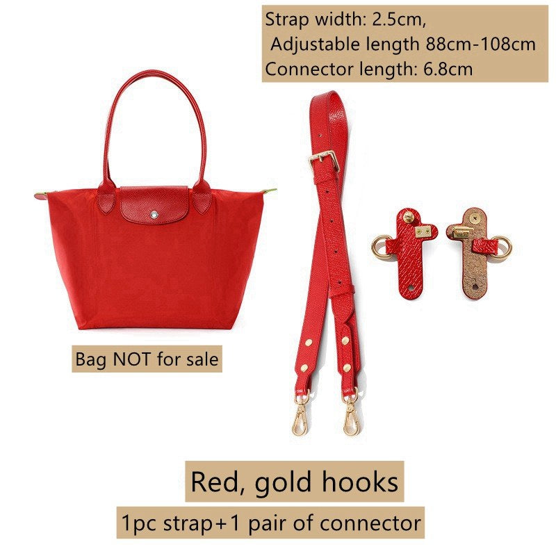 Bandoulière en cuir réglable + kit de conversion pour pochette Le Pliage