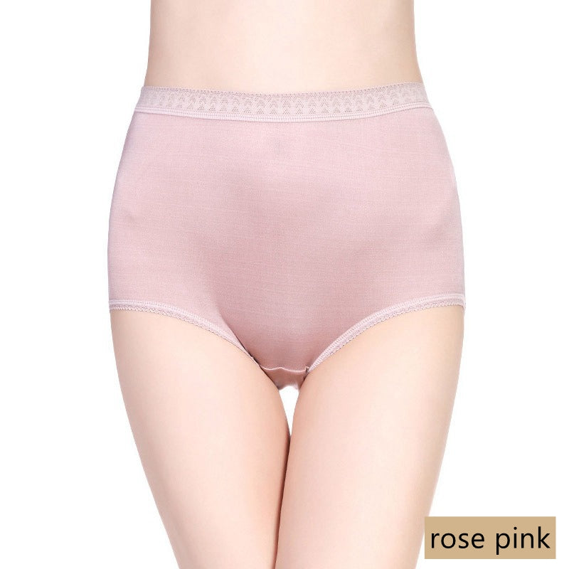 Women 100% Silk Pantie, High waist, 8 colors