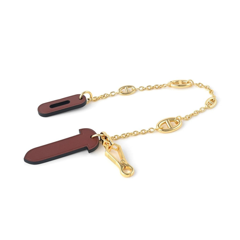 Leather Plug Clasp Lock For Herbag 31/39/Mini herbag, with FARANDOLE chain