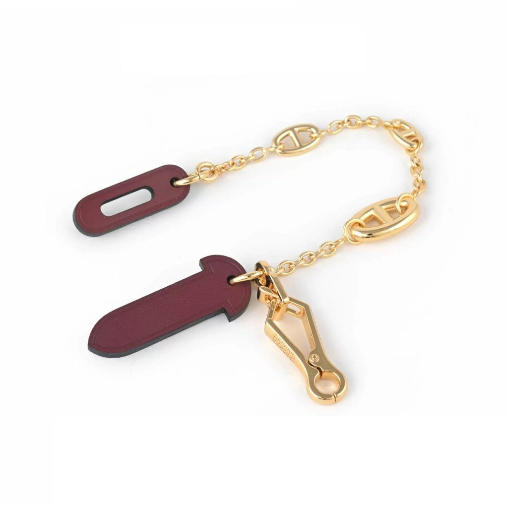Leather Plug Clasp Lock For Herbag 31/39/Mini herbag, with FARANDOLE chain