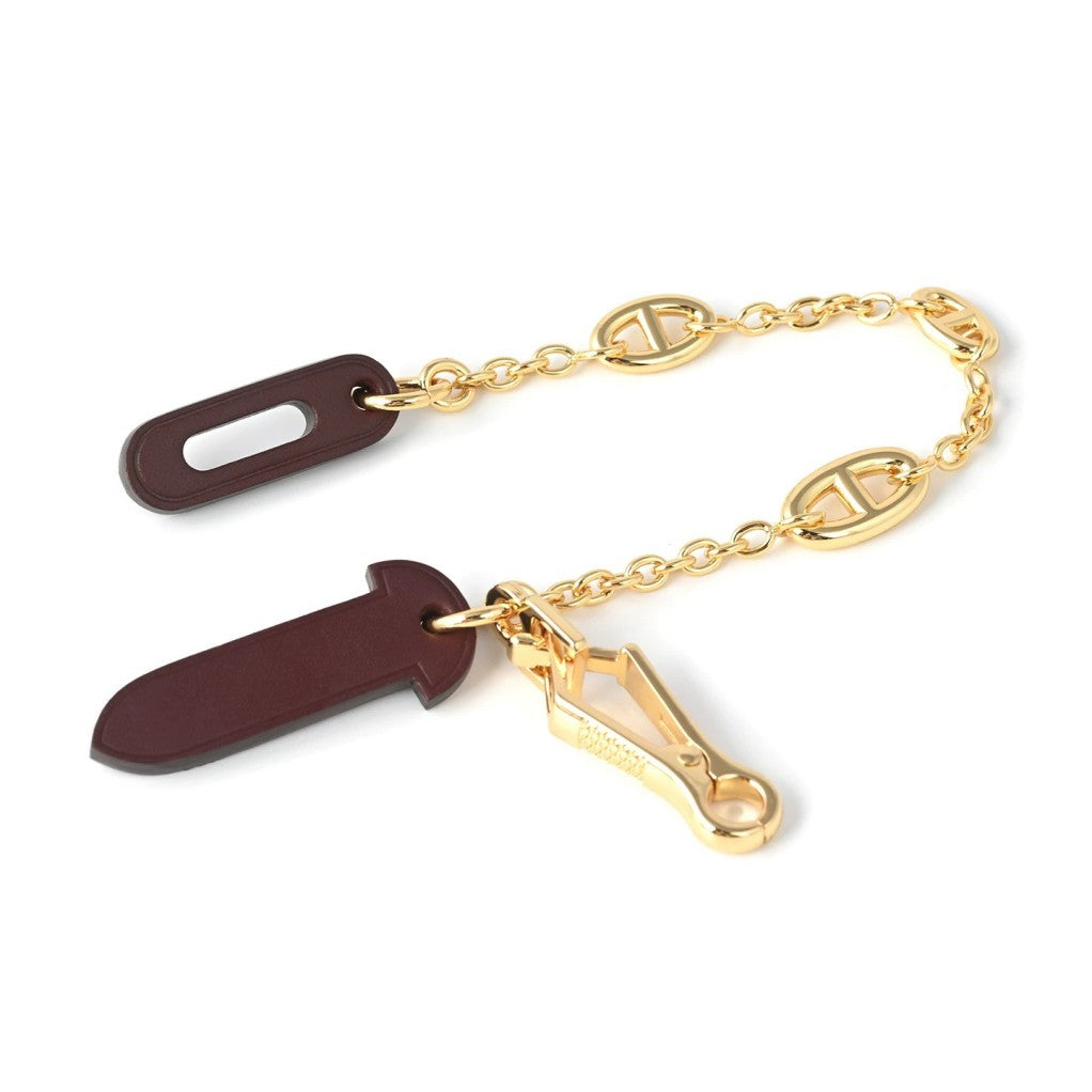 Leather Plug Clasp Lock For Herbag 31/39/Mini herbag, with FARANDOLE chain