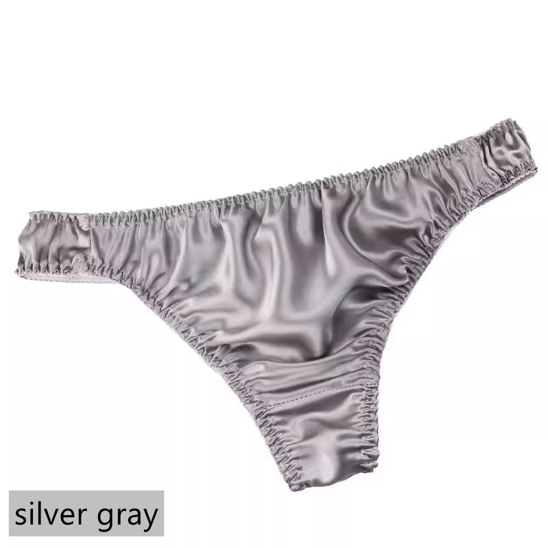 Tanga aus 100 % Maulbeerseide für Herren, 8 Farben