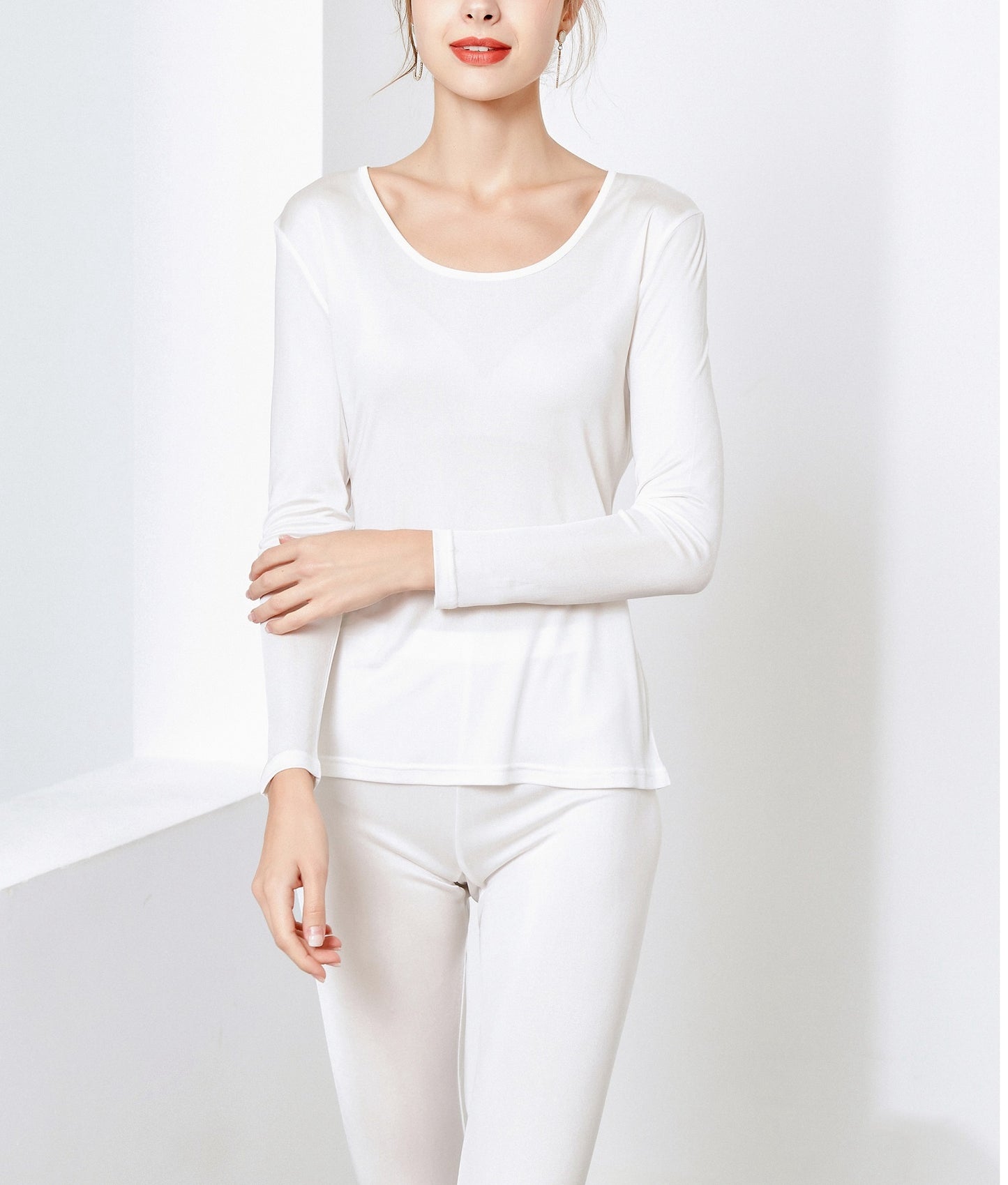 Thermo-Set/Leggings/Hemden aus Seide für Damen