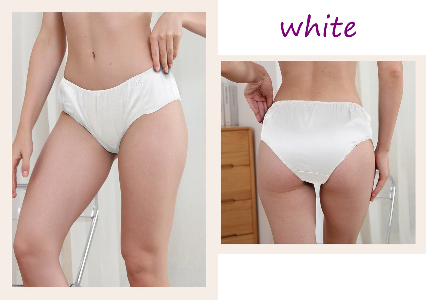Women 100% Silk Bikini Pantie