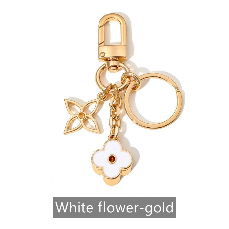 Blooming Flowers Chain Bag Charm/ Keychain