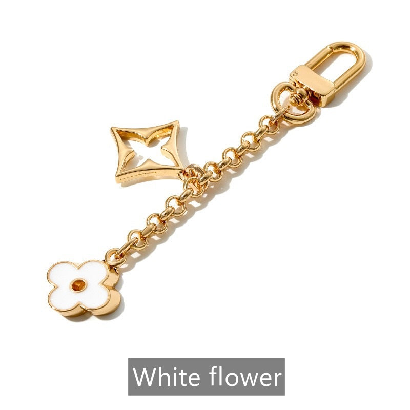 Blooming Flowers Chain Bag Charm/ Keychain