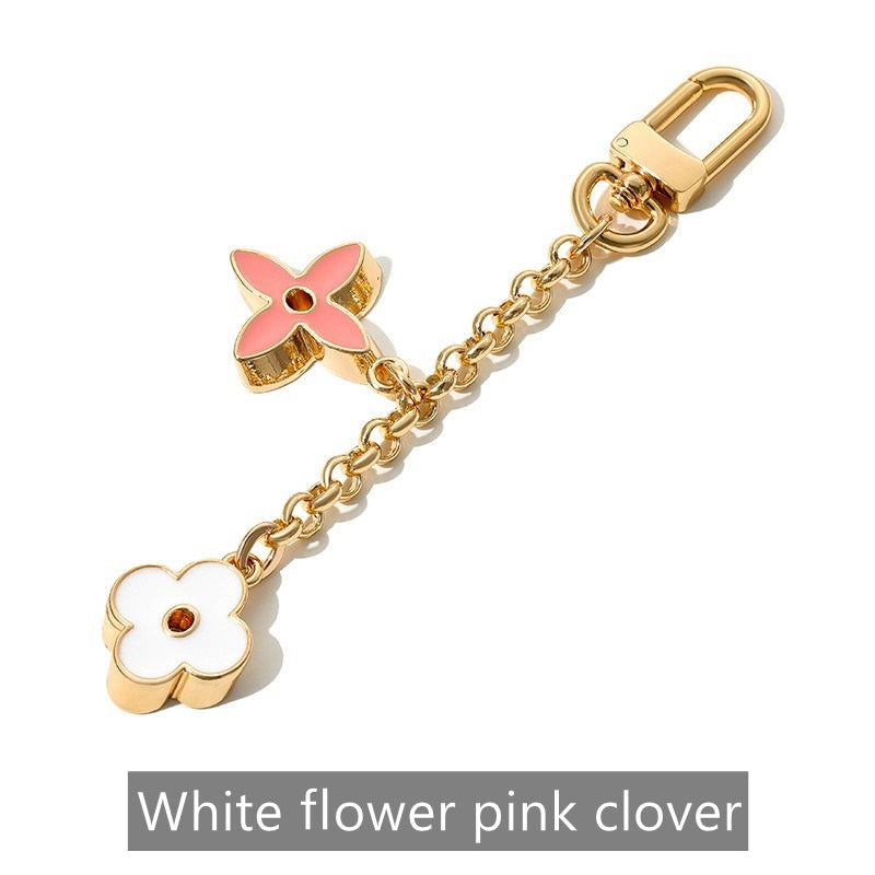 Blooming Flowers Chain Bag Charm/ Keychain