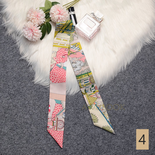 Silk Twilly，86cm× 5cm - Awulook