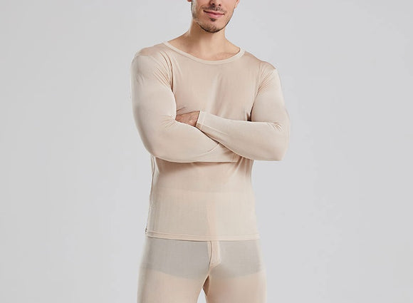 Silk long store johns mens