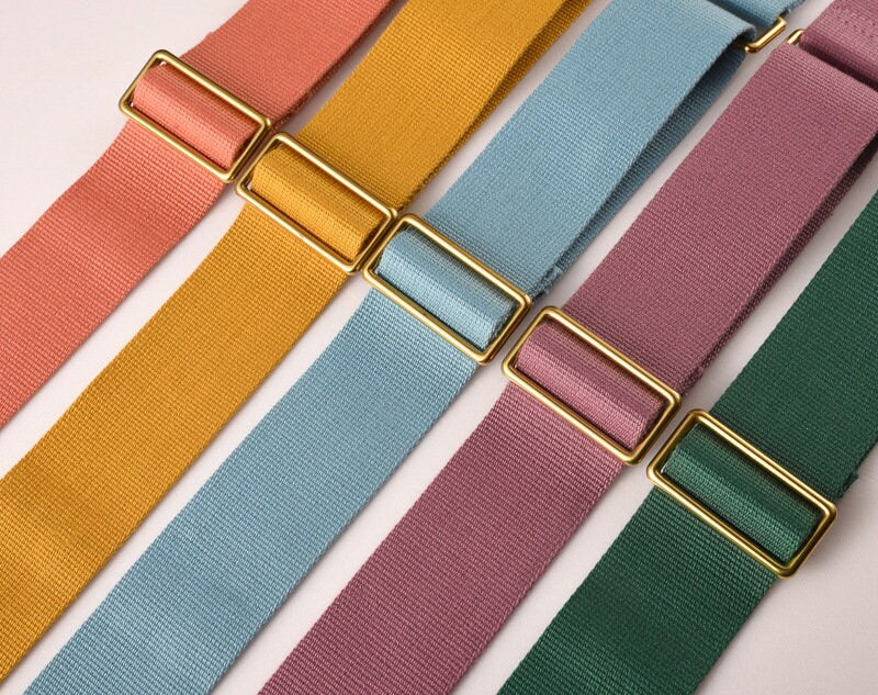 Adjustable 2"/50mm Canvas leather bag strap - Awulook