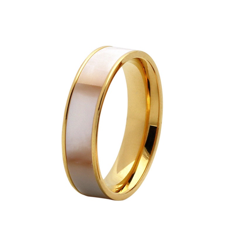 Gold Plated Pearl Scarf Rings - Awulook