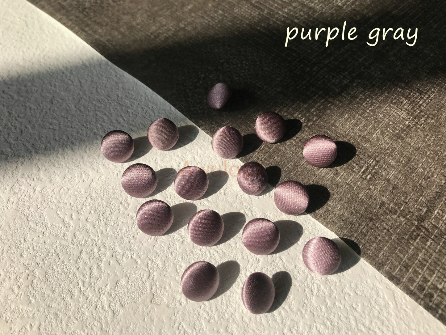 Violet Silk charmeuse buttonss - Awulook