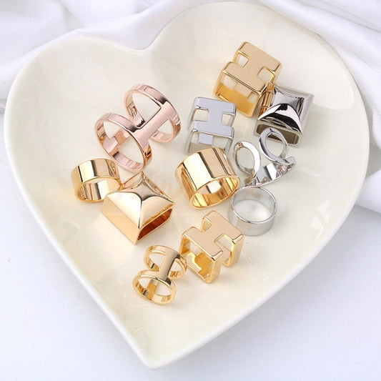 Genuine 14K Gold Plated Scarf Rings - Awulook
