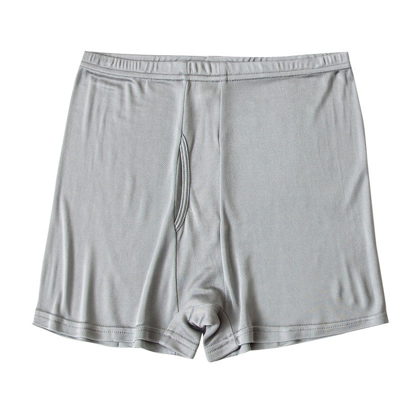 Large Elasticity Men Mulberry Silk Boxer Shorts - Awulook
