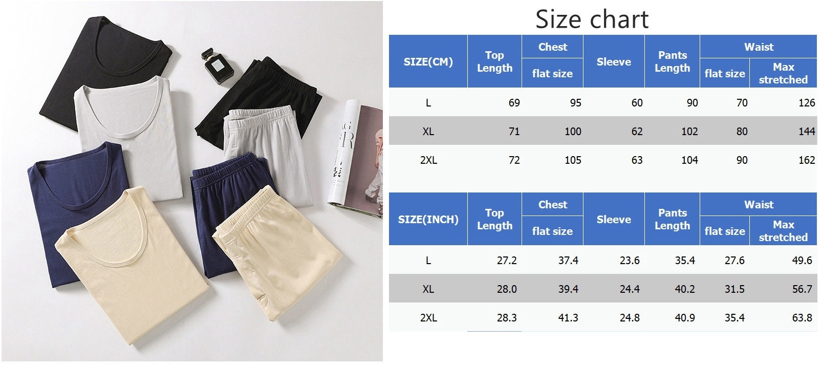Men Mulberry Silk Cotton Thermal underwear/Leggings - Awulook