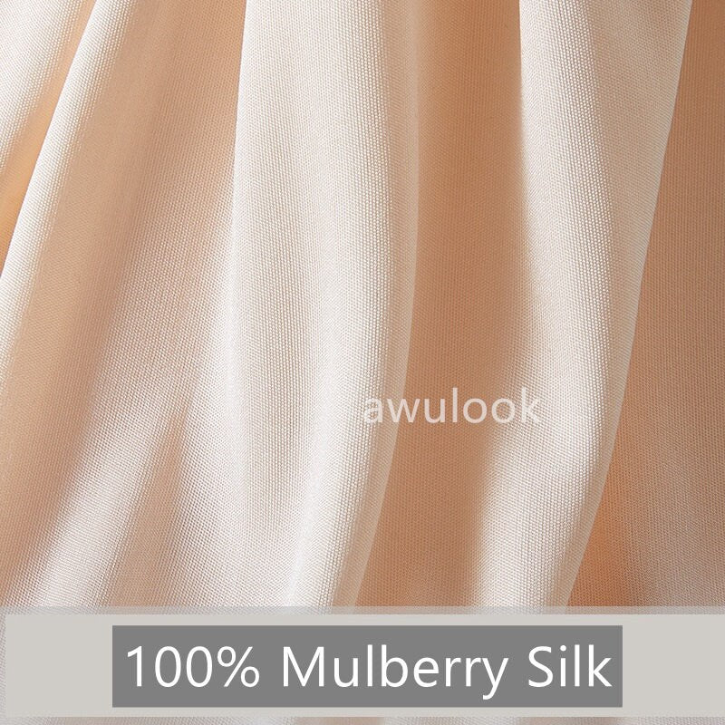 Women 100% Mulberry Silk Thermal Underwear Set/Leggings/Top, V Neck