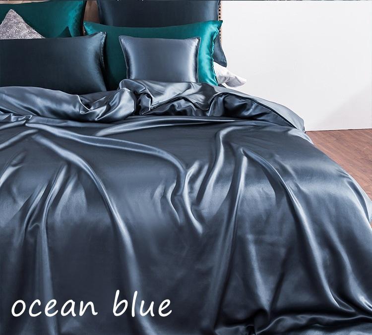 25Momme Seamless Silk Bedding Set, 3PCS- 1 Flat Sheet, 2 pillowcase| 16 Colors, 100% 6A grade Mulberry Silk - Awulook